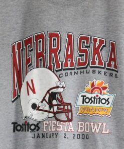 Vintage University Of Nebraska Cornhuskers Huskers Fiesta Bowl Football Sweatshirt, Vintage 90S Shirt, Gift For Her, Gift For Him