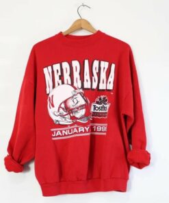 Vintage University Of Nebraska Cornhuskers Huskers Fiesta Bowl Sweatshirt, Vintage 90S Shirt, Gift For Her, Gift For Him, Nebraska Shirt