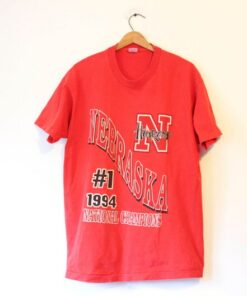 Vintage University Of Nebraska Cornhuskers Huskers Football Championship T Shirt 1994