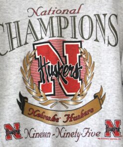 Vintage University Of Nebraska Cornhuskers Huskers National Champions 1995 Sweatshirt