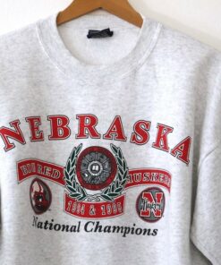 Vintage University Of Nebraska Cornhuskers Huskers National Champions Sweatshirt