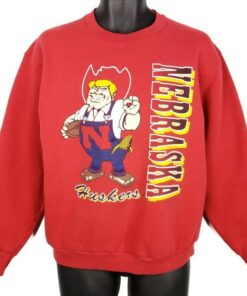 Vintage University Of Nebraska Cornhuskers Huskers Sweatshirt Gift for NCAA Fans, Nebraska Cornhuskers Sweatshirt