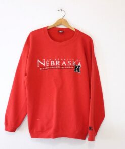 Vintage University Of Nebraska Cornhuskers Huskers Sweatshirt, Gift for NCAA Fans University Football Fan Shirt