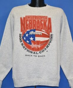 Vintage University Of Nebraska Huskers Sweatshirt, Nebraska Huskers Shirt Retro Style Unisex Shirt Hoodie