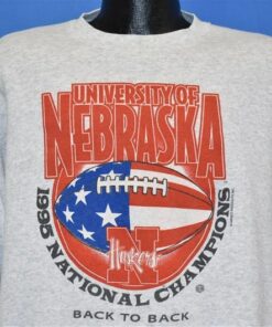 Vintage University Of Nebraska Huskers Sweatshirt, Nebraska Huskers Shirt Retro Style Unisex Shirt Hoodie