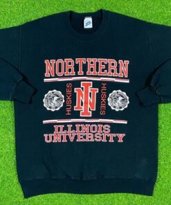 Vintage University Of Northern Illinois Huskies Crewneck Sweatshirt 90s NCAA, Vintage Shirt, T shirt, Hoodie