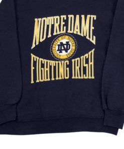 Vintage University Of Notre Dame Fighting Irish Emblem Logo Sportswear Sweatshirt
