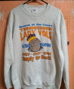 Vintage University Of Tennessee Lady Vols Basketball Champions Sweatshirt 1987 1989 1991 Simply The Best