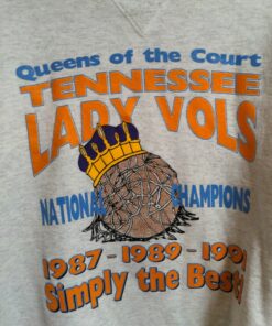 Vintage University Of Tennessee Lady Vols Basketball Champions Sweatshirt 1987 1989 1991 Simply The Best