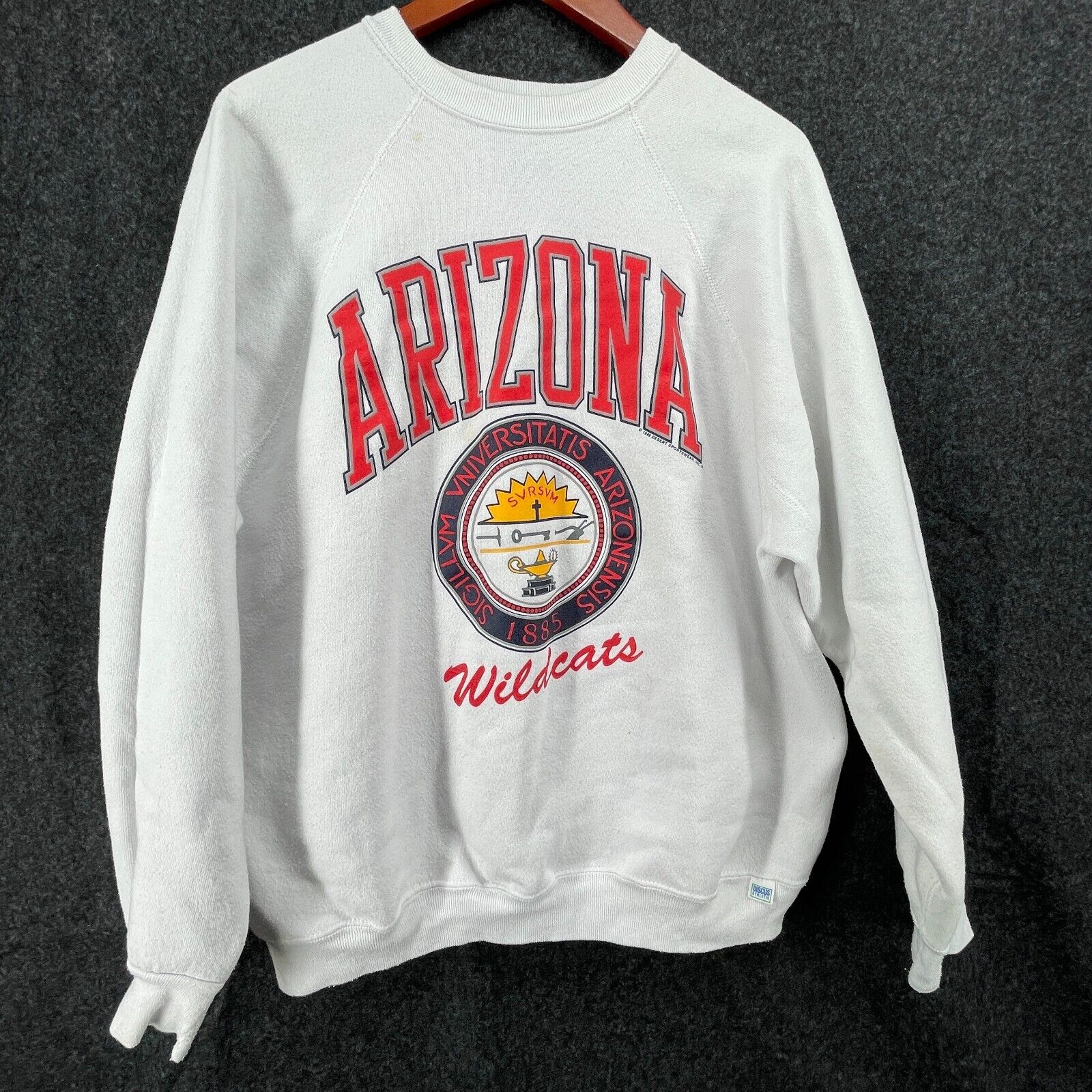 Vintage University of Arizona Wildcats Discus Athletics Crewneck Sweatshirt 90s