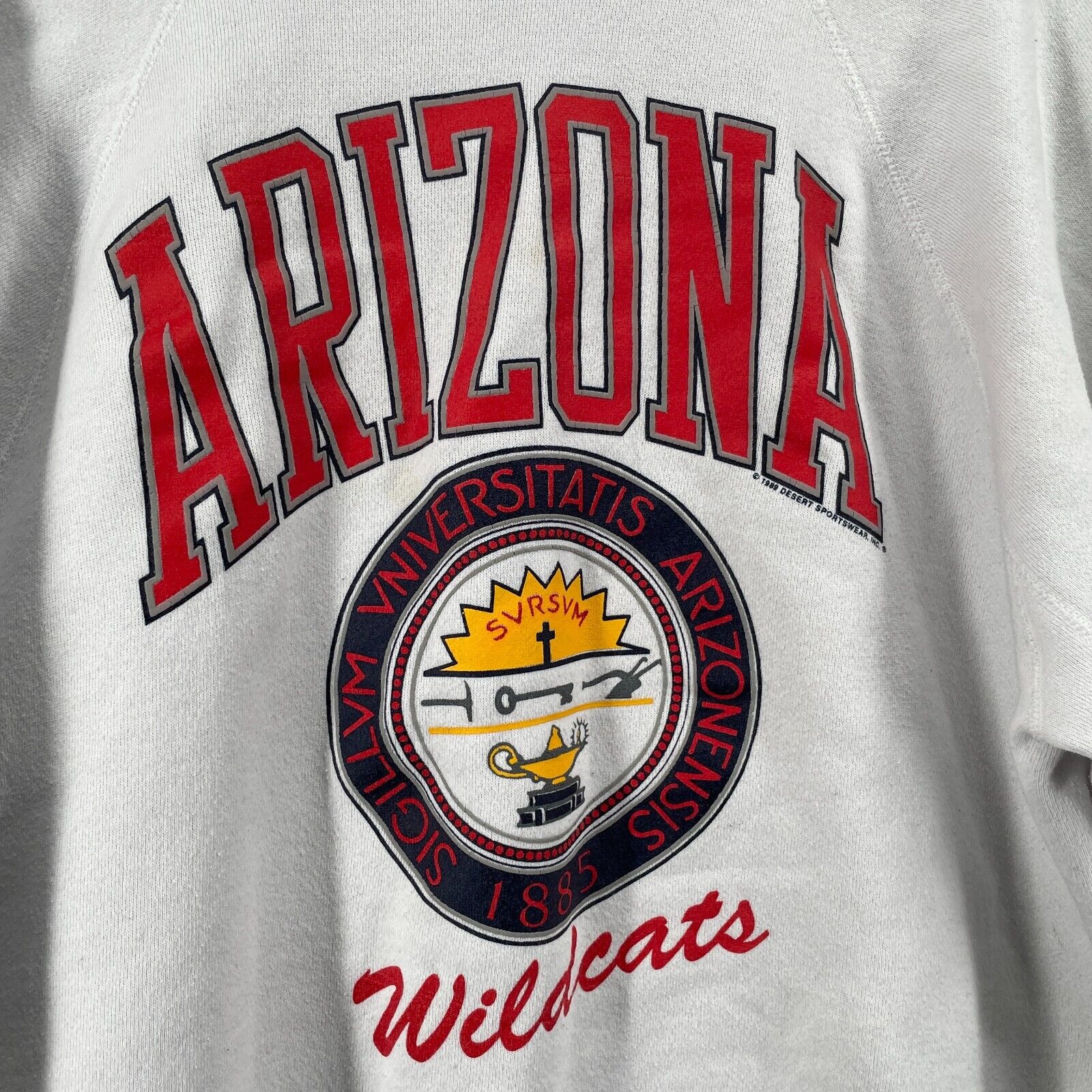 Vintage University of Arizona Wildcats Discus Athletics Crewneck Sweatshirt 90s