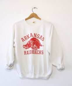 Vintage University of Arkansas Razorbacks Sweatshirt Medium