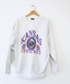 Vintage University of Kansas Jayhawks Sweatshirt Large