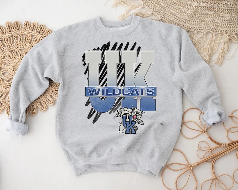 Vintage University of Kentucky Wildcats Sweatshirt Gifts for Fans