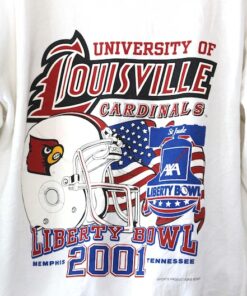 Vintage University of Louisville Cardinals Liberty Bowl 2001 Sweatshirt Large