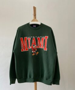 Vintage University of Miami Hurricanes Football Crewneck Sweatshirt, Vintage Shirt, T shirt, Hoodie