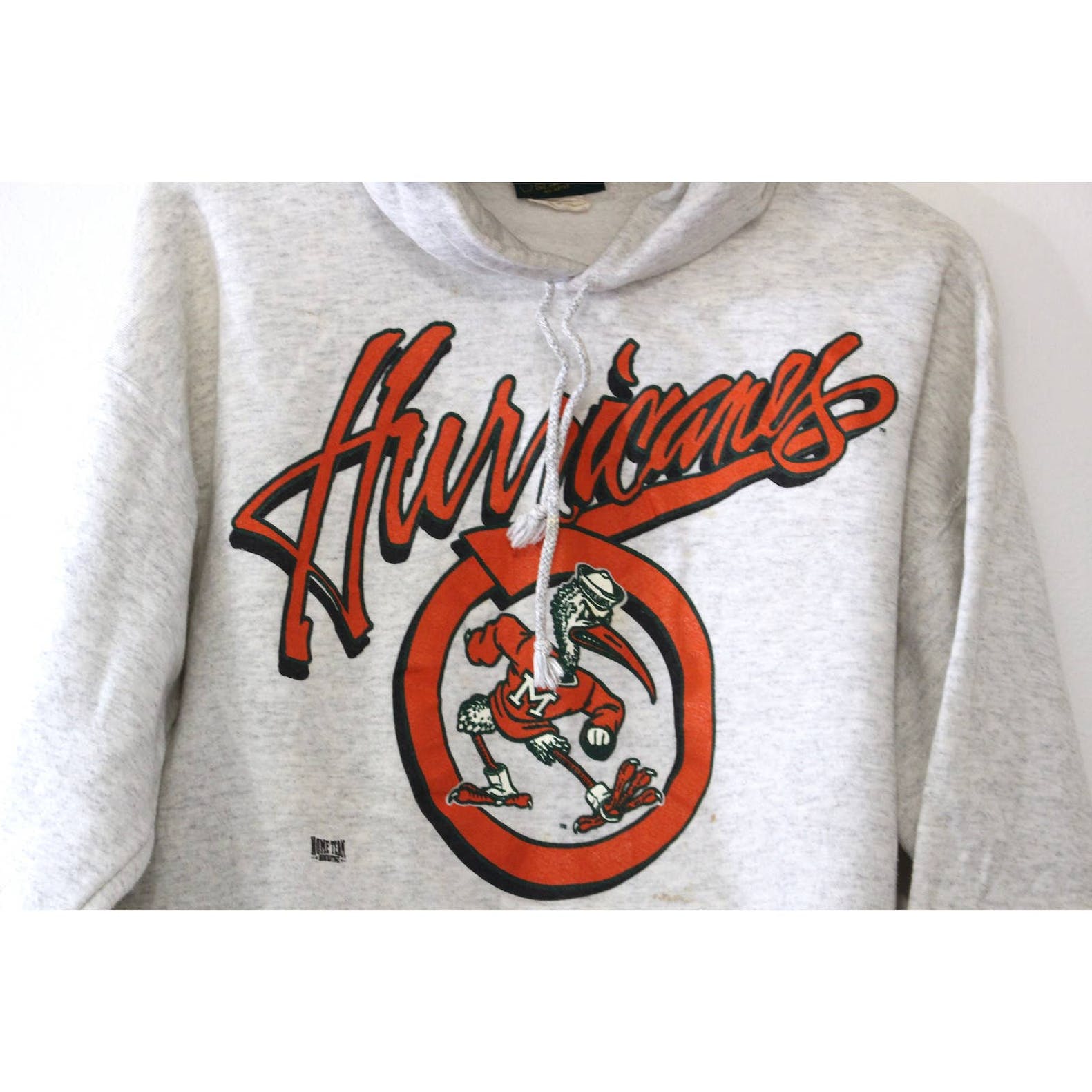 Vintage University of Miami Hurricanes Hooded Sweatshirt