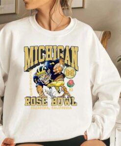Vintage University of Michigan Wolverines Rose Bowl Sweatshirt, Michigan Wolverines Hoodie Shirt, Gift For Her, Gift For Him
