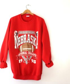 Vintage University of Nebraska Cornhuskers Huskers Sweatshirt Champions 1995 XL