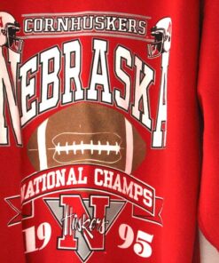 Vintage University of Nebraska Cornhuskers Huskers Sweatshirt Champions 1995 XL