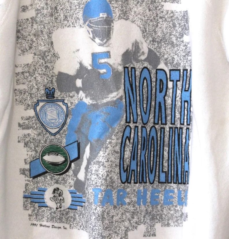 Vintage University of North Carolina UNC Tar Heels Sweatshirt, Vintage 90s Shirt, UNC Tar Heels Sweater, North Carolina Sweatshirt