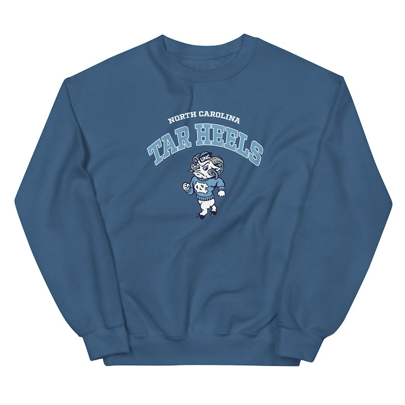 Vintage University of North Carolina Unisex Tar Heels Crewneck Sweatshirt