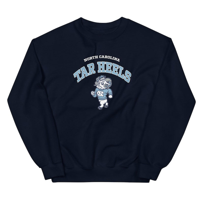 Vintage University of North Carolina Unisex Tar Heels Crewneck Sweatshirt