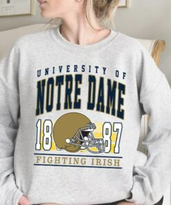 Vintage University of Notre Dame 1887 Football Shirt, Notre Dame University, Football Notre Dame Shirt, State Sweatshirt, College Sweatshirt