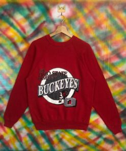 Vintage!!! University of Ohio State Buckeyes Sweatshirt University of Ohio BigLogo Crewneck Pullover Jumper Sweats Usa
