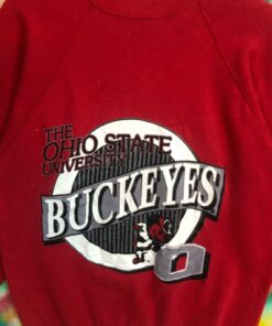 Vintage!!! University of Ohio State Buckeyes Sweatshirt University of Ohio BigLogo Crewneck Pullover Jumper Sweats Usa