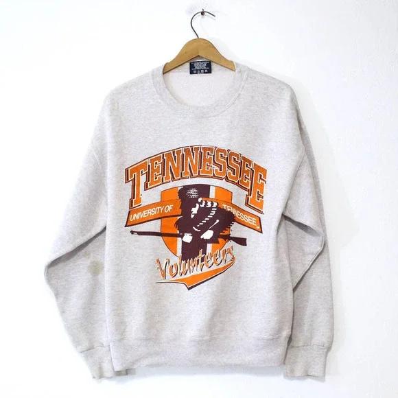 Vintage University of Tennessee UT Volunteers Sweatshirt Pullover Hoodie Reprinted