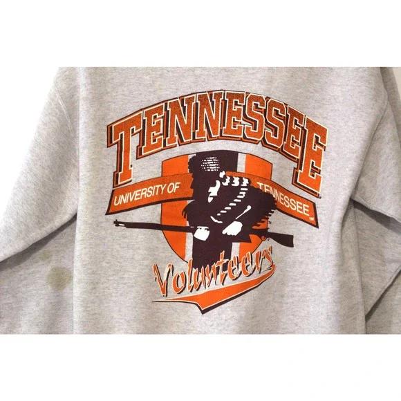 Vintage University of Tennessee UT Volunteers Sweatshirt Pullover Hoodie Reprinted