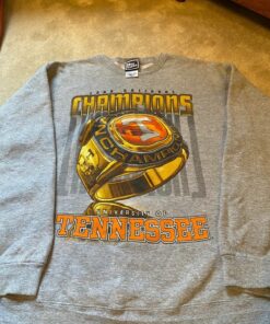 Vintage University of Tennessee Vols 1998 National Championship Ring Pro Sweatshirt Reprinted