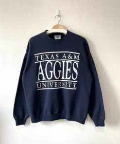 Vintage University of Texas A&M Crewneck Sweatshirt, Vintage NCAA Texas Football T Shirt Hoodie
