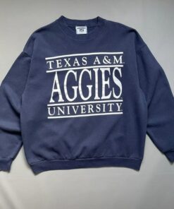 Vintage University of Texas A&M Crewneck Sweatshirt, Vintage NCAA Texas Football T Shirt Hoodie