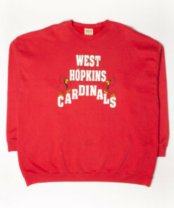 Vintage West Hopkins Cardinals Sweatshirt (1990s) University Football Fan Shirt Gifts for NCAA Fans