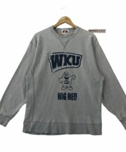 Vintage Western Kentucky University Sweatshirt Big Logo Western Kentucky University Spellout Sweater
