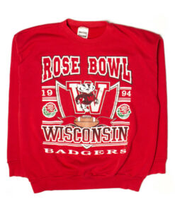 Vintage Wisconsin Badgers Rose Bowl Sweatshirt (1994), Vintage Wisconsin Sweatshirt Gifts For NCAA Fans