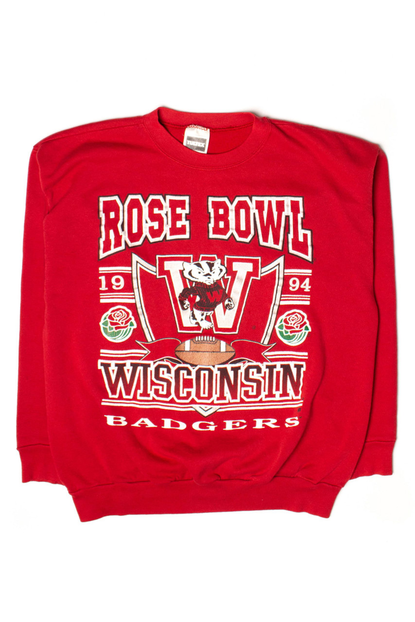 Vintage Wisconsin Badgers Rose Bowl Sweatshirt (1994), Vintage Wisconsin Sweatshirt Gifts For NCAA Fans