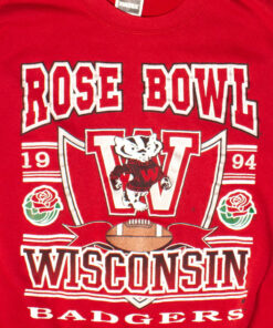 Vintage Wisconsin Badgers Rose Bowl Sweatshirt (1994), Vintage Wisconsin Sweatshirt Gifts For NCAA Fans