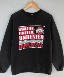 Vintage Y2K Ohio State Buckeyes 2002 National Champions BigLogo Printed Sweatshirt