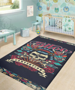 Vintage Tattoo Festival Printed Rug Home Decor Gift Ideas