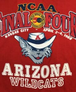 Vtg 1988 Arizona Wildcats Final Four Single Stitch Tshirt