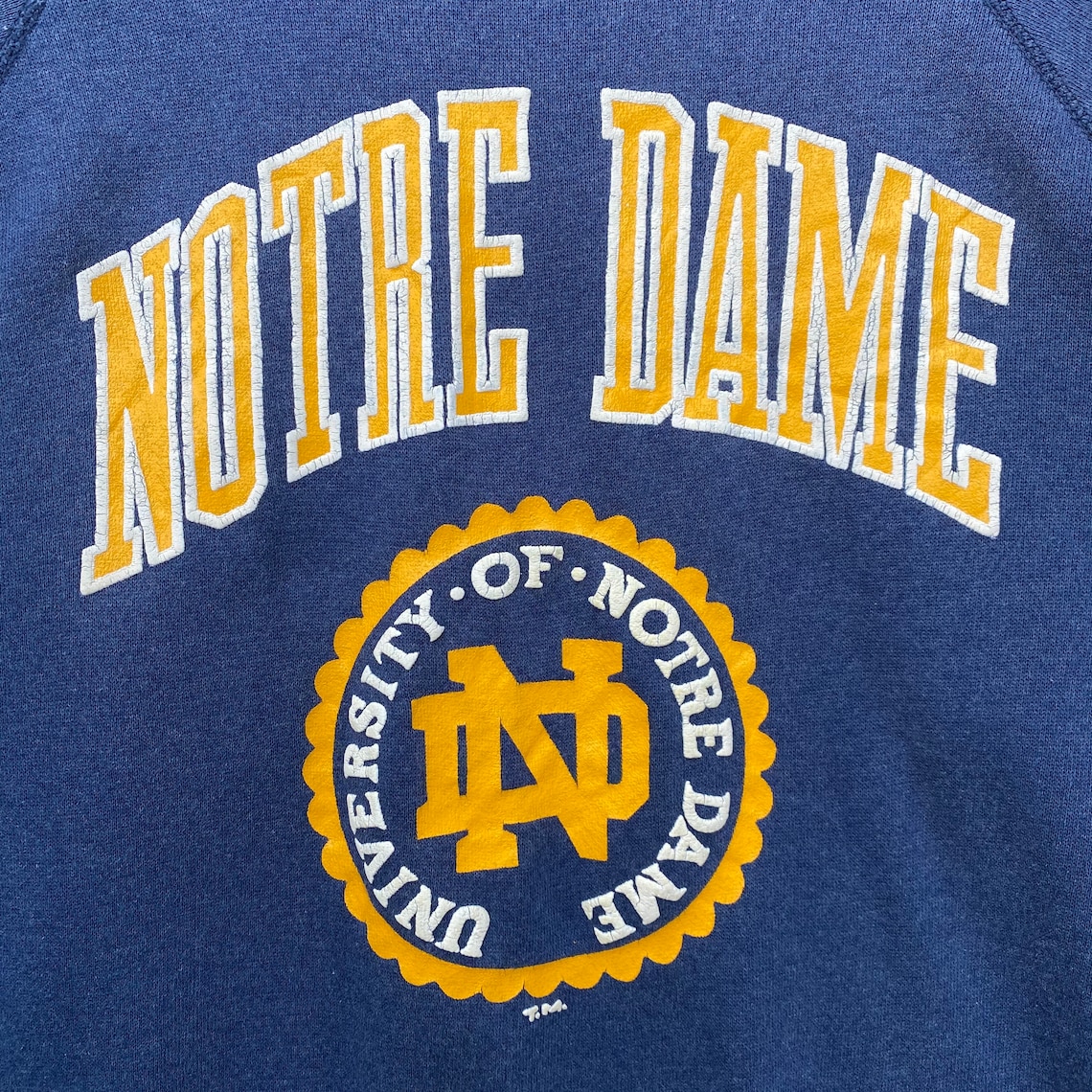 Vtg 90s UNIVERSITY Of NOTRE DAME Sweatshirt