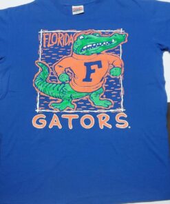 Vtg Mens Florida Gators Tee Shirt Blue Reprinted In Usa