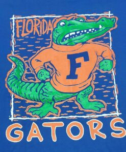Vtg Mens Florida Gators Tee Shirt Blue Reprinted In Usa