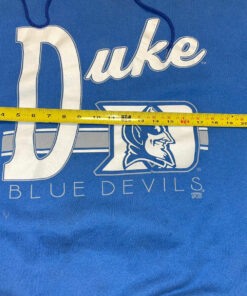 Vtg Old Varsity Brand Duke Univ Blue Devils Sports Hoodie Blue Sweatshirt