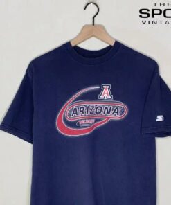 Vtg Starter Arizona Wildcats Graphic Shirt Navy