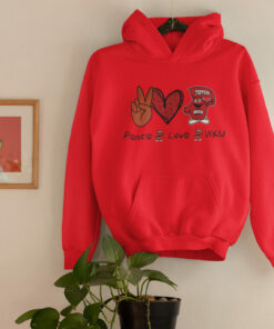 Peace Love WKU - Western Kentucky University Hilltoppers WKU Ncaa College Hoodie