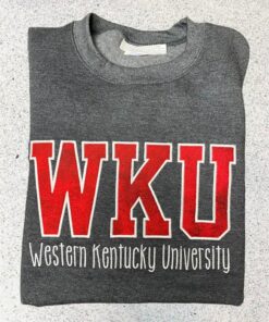 WKU Western Kentucky University Sweatshirt, College Sweatshirt, WKU Applique Sweatshirt